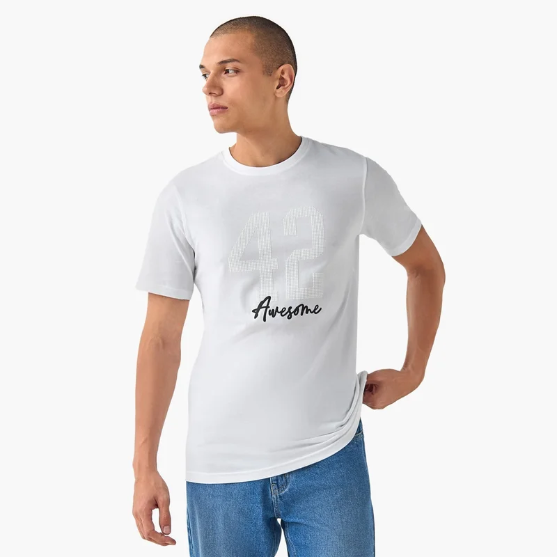 Splash FAV Varsity Print T-shirt