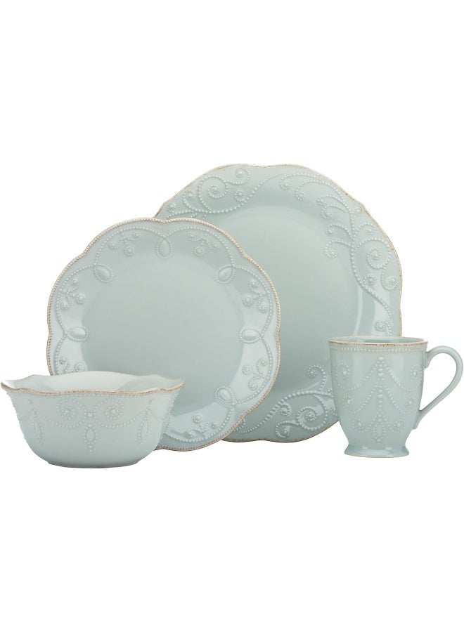 LENOX Lenox French Perle 4Piece Place Setting Ice Blue12 oz  - Image 1
