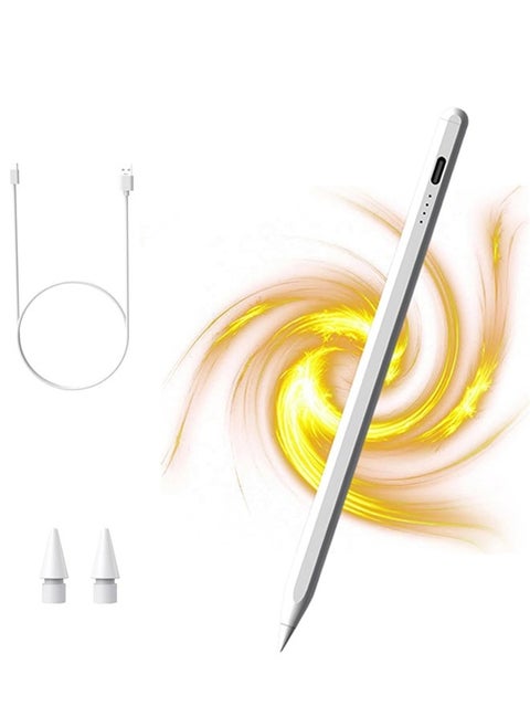 Stylus Pen for iPad(2024-2018) with Palm Rejection & Fast Charge,Active Pencil for iPad 10/9/8/7/6, iPad Pro 11/12.9/13, Air 6/5/4/3,Mini,Magnetic Attachment