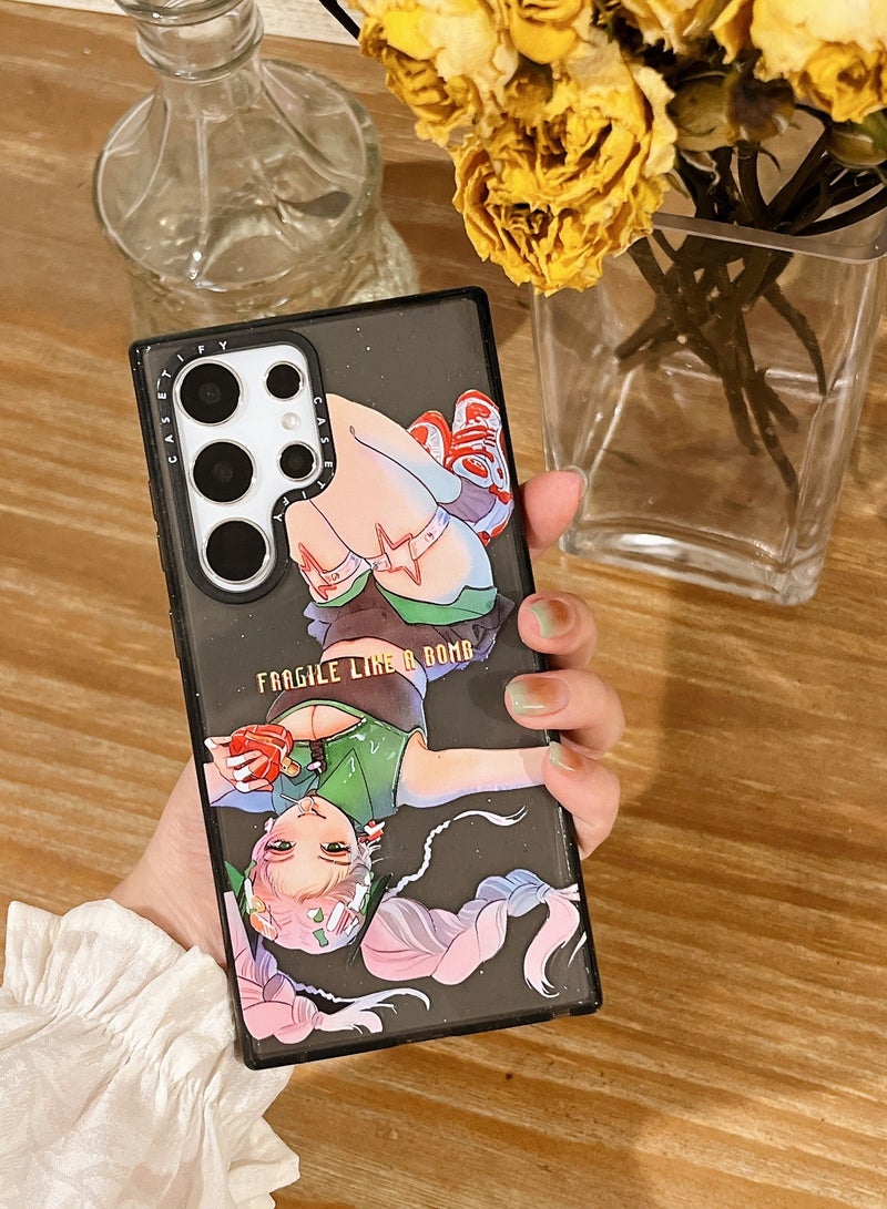 Casetify Edgy Glitter: Samsung Galaxy S24 Ultra 'Cat Girl Sparkle' Series Case - Image 2