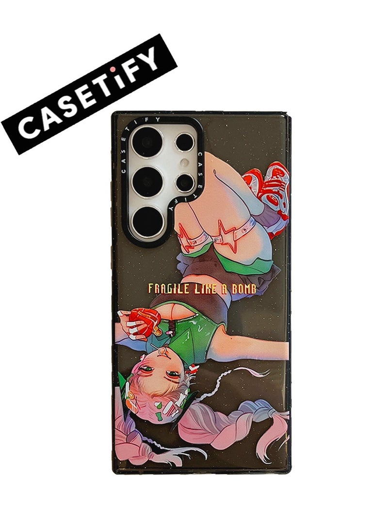 Casetify Edgy Glitter: Samsung Galaxy S24 Ultra 'Cat Girl Sparkle' Series Case - Image 1