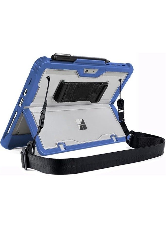 Clear Case Compatible with Microsoft Surface Pro 11 (2024) 13-inch,Heavy Duty Rugged Hard Shell Cover Shoulder Strap & Hand Strap&Stylus Pen Holder  - Image 1