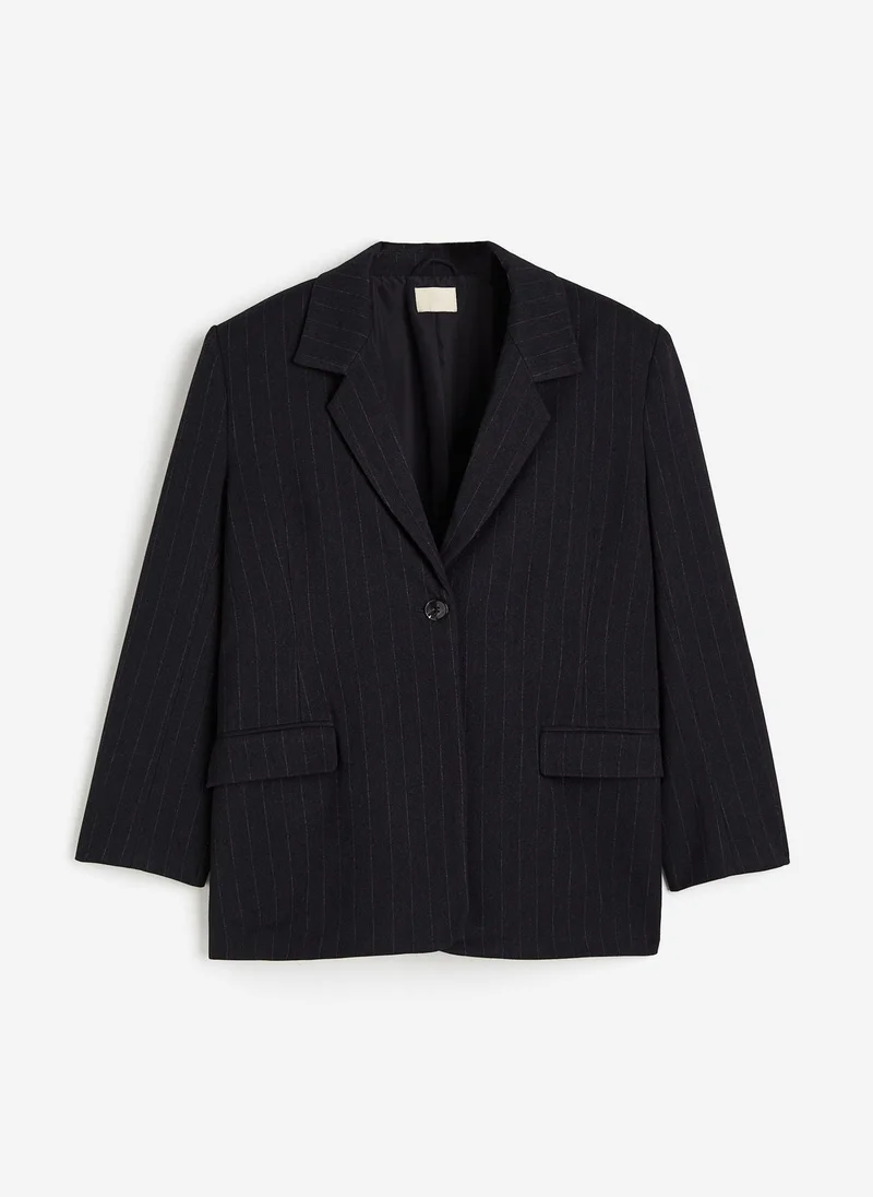 H&M Oversized Pinstriped Blazer