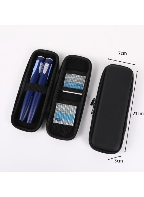 Generic Insulin Cooler Travel Case, Portable Insulin Travail Case, Insulin Cooling Case Insulated Organizer for Insulin Pens (Black)