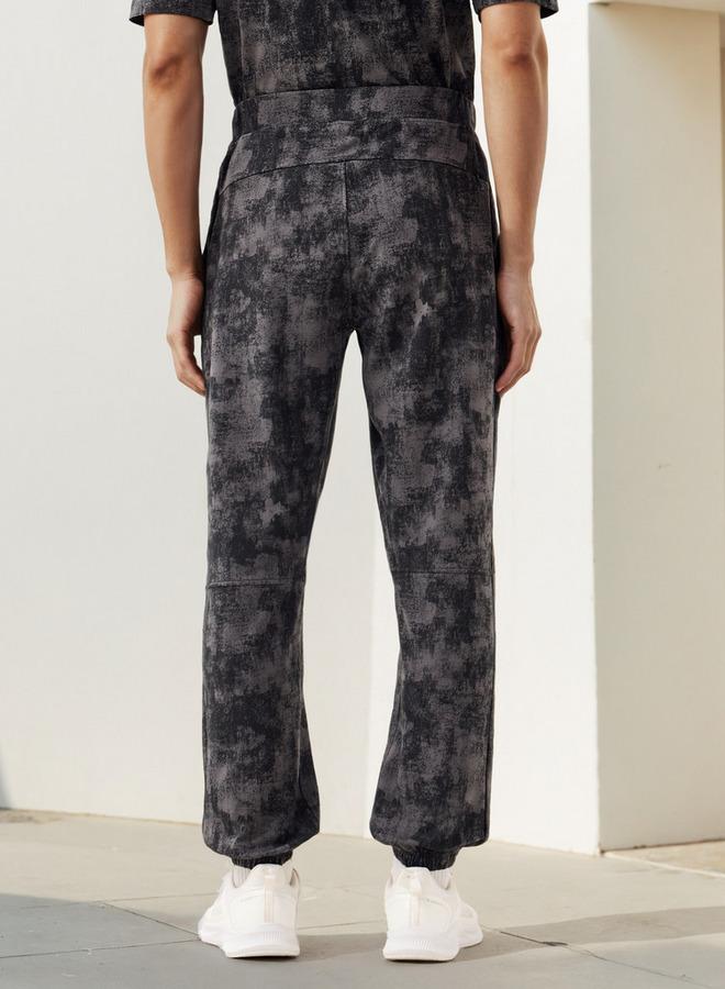 Kappa Printed Joggers with Drawstring Waistband - Image 3