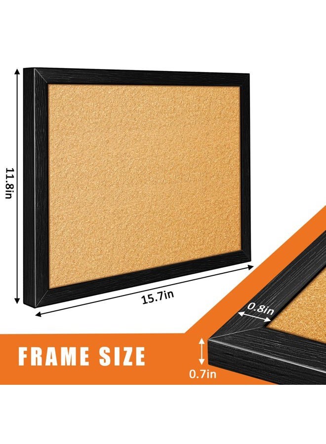 tutata Enamel Pin Display Board, 16'' x 12'' Pin Display Frame, Lapel Pin Holder, Wall Mounted Cork Board for Brooch Pin Storage - Image 3