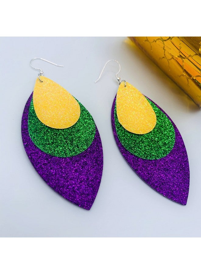 Mall of Style Mardi Gras Accessories - Peacock Earrings For Women - Mardi Gras Earrings - New Orleans (Justice) - Image 2