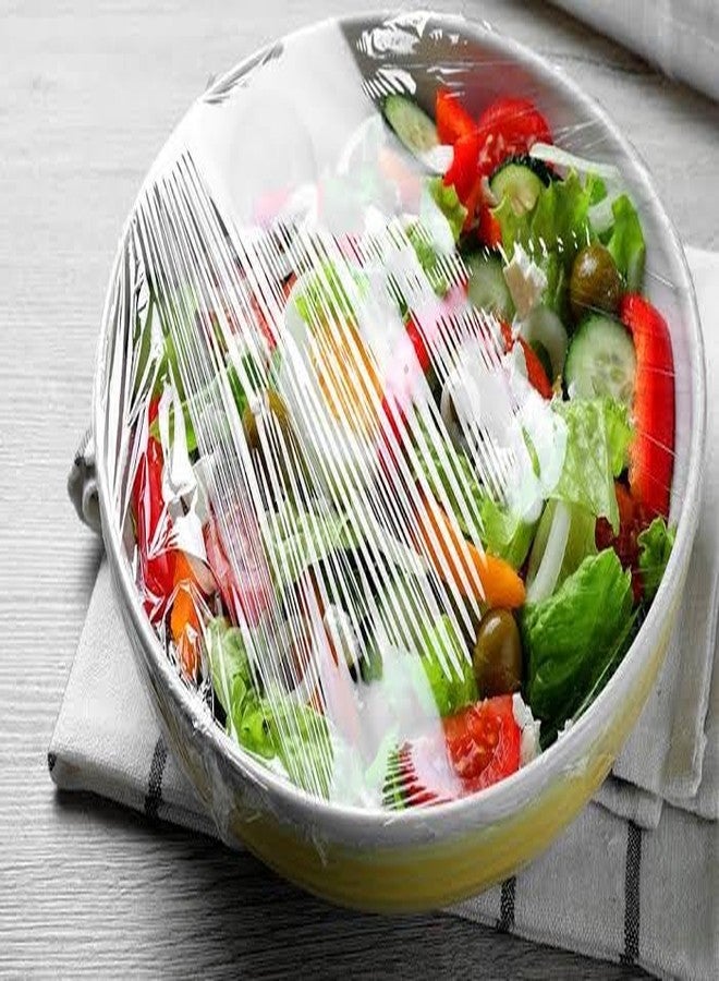 FRESHMETZ غلاف بلاستيكي لاصق من فريش ميتز، 30 مترًا | لفة تغليف طعام خالية من مادة BPA وقابلة للتحلل الحيوي | غلاف بلاستيكي شفاف غير لاصق لتخزين الطعام في المطبخ، آمن للاستخدام في الثلاجة والميكروويف | عبوة من قطعة واحدة - Image 4