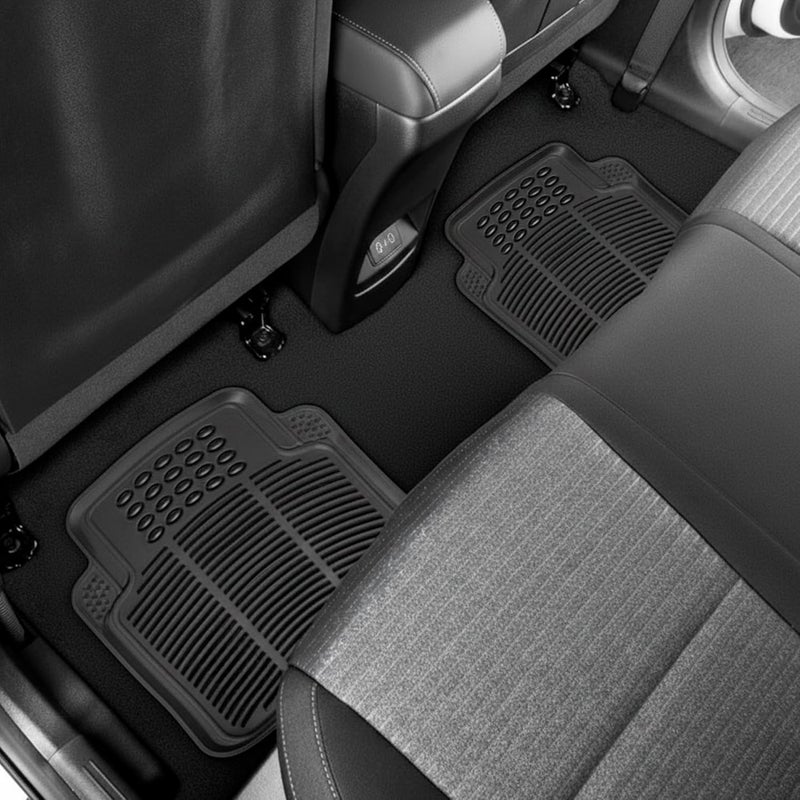 Cross product combo compatible Universal Car Mats 4-Piece Set (2 Front Mats and 2 Rear Mats), Non-Slip Car Mats, Rubber Car Mats, Cut-to-Size, Easy to Clean, Car Accessories Set product combo compatible - Image 4