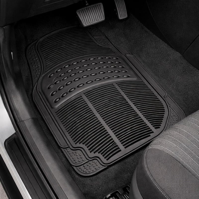 Cross product combo compatible Universal Car Mats 4-Piece Set (2 Front Mats and 2 Rear Mats), Non-Slip Car Mats, Rubber Car Mats, Cut-to-Size, Easy to Clean, Car Accessories Set product combo compatible - Image 3