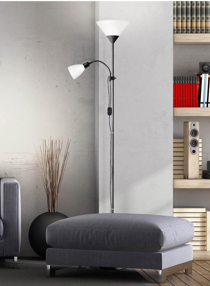 Floor Stand Lamp Black/White 178x25 cm - Image 2