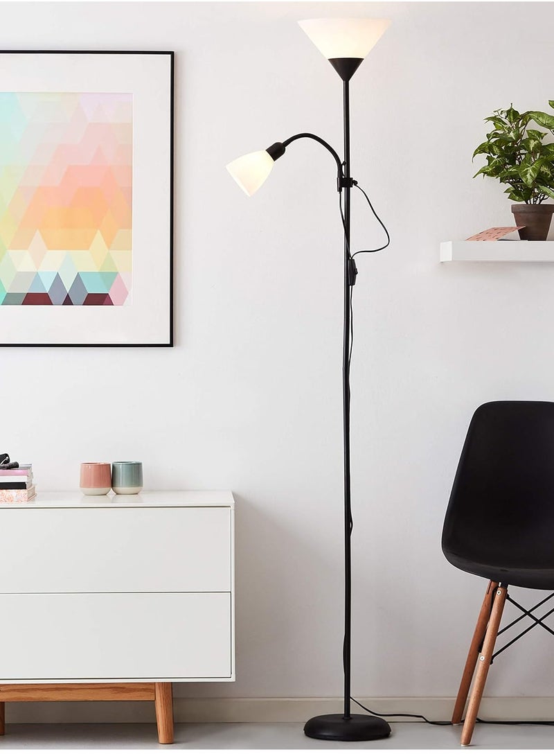 Floor Stand Lamp Black/White 178x25 cm - Image 1