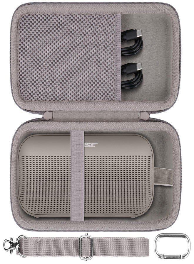 co2CREA Hard Travel Case Replacement for Bose New SoundLink Flex 2nd Gen/Bose SoundLink Flex Bluetooth Portable Speaker (Sandstone Case)