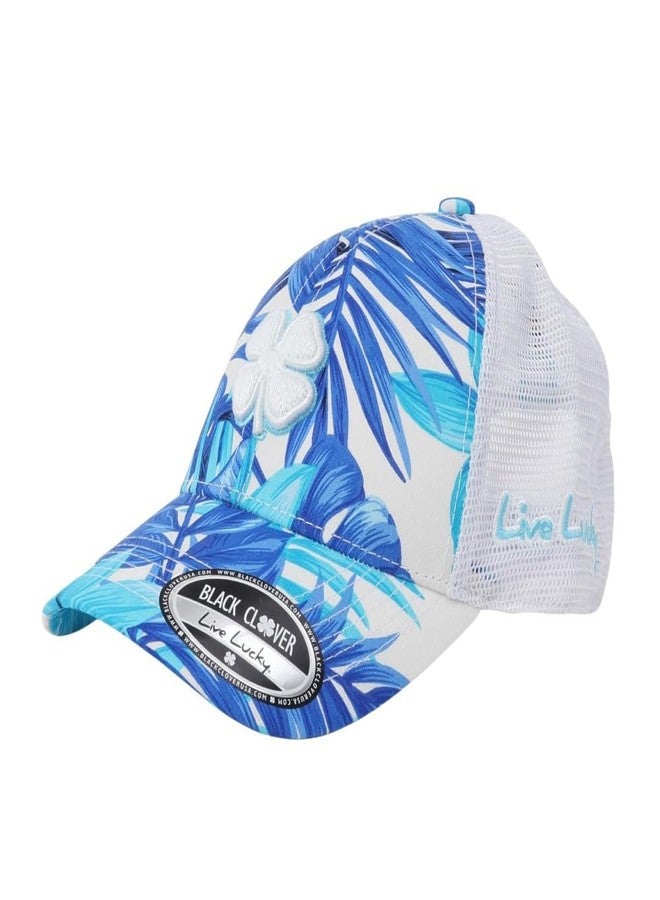 Black Clover Island Luck Hat - Tropical Adjus 16 - White Tropical - Adjustable - Image 1