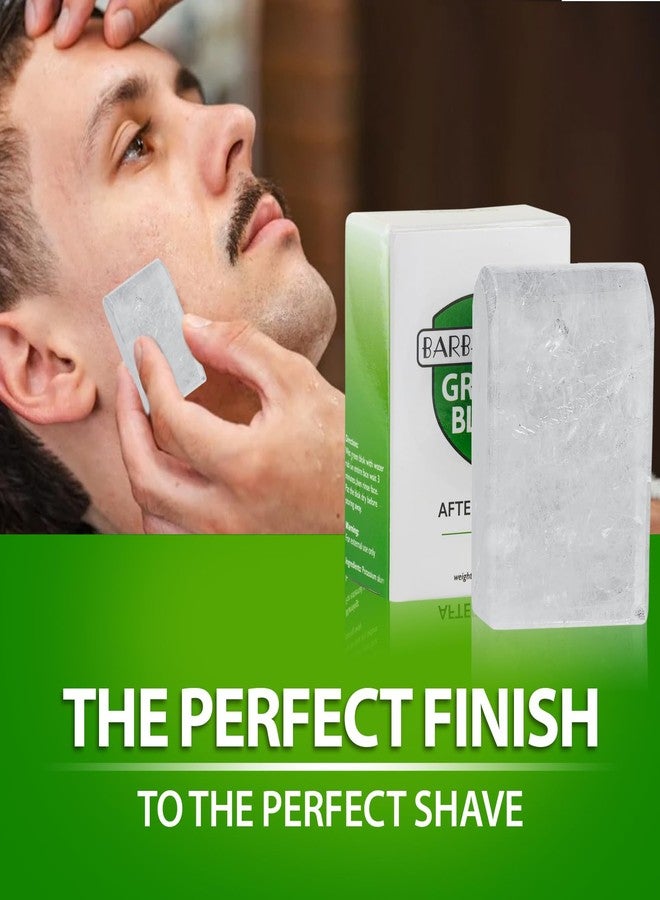 BARBERUPP Natural Alum Block Aftershave Care - 3.5 oz (100g) Skin Soother & Instant Calm from Razor | Styptic for Nicks & Irritation - Suitable for All Skin Types | Includes Compact Travel Storage Case - 2 Pack - Image 4