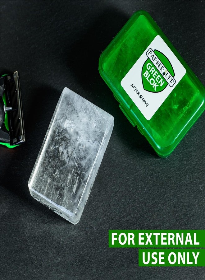 BARBERUPP Natural Alum Block Aftershave Care - 3.5 oz (100g) Skin Soother & Instant Calm from Razor | Styptic for Nicks & Irritation - Suitable for All Skin Types | Includes Compact Travel Storage Case - 2 Pack - Image 2