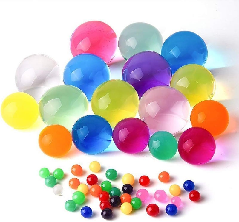 Leeche Non-Toxic Water Gel Beads Kit - 300 Giant & 20000 Small Beads Variety Pack for Home Decoration, Wedding Centerpieces, Plant Decoration, Vase Filler, Foot Spa - Image 4