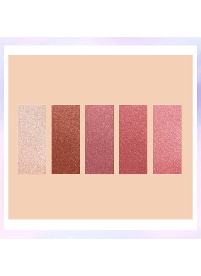 Misiou Beauty - Highlighter& Blusher-Powder Blusher Repair Plate, Makeup Palette, Face And Body Shimmer Highlighters Powder Natural Nude Shiny Contour Concealer Palette Waterproof And Long Lasting Brilliant Lighten Skin Color - Image 1