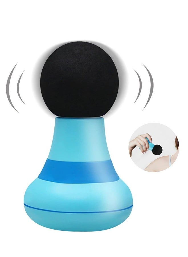 Handheld Deep-Tissue Massager with 6 Speed Modes, Portable Muscle Recovery Device Blue - Image 1