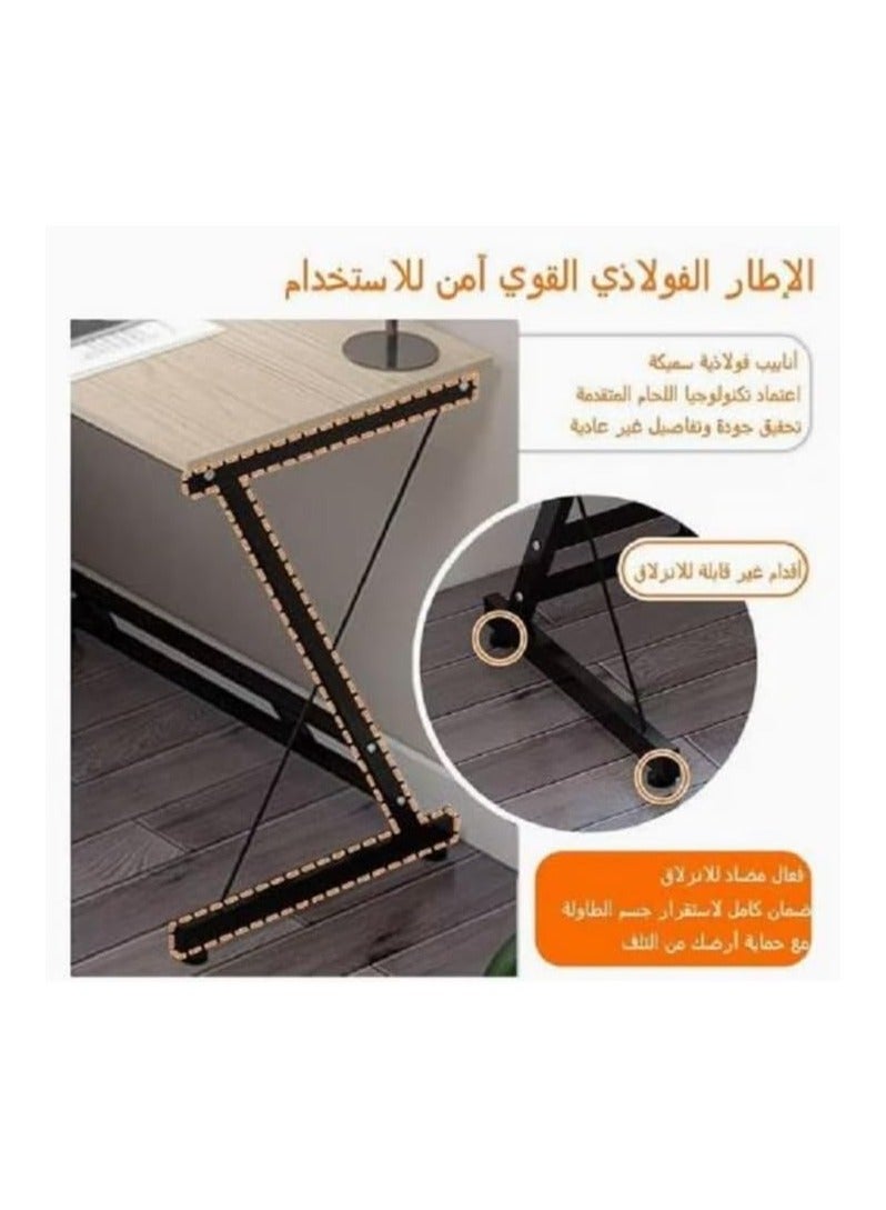 Generic L Shaped Desk Computer Corner Table Home Gaming Writing Workstation Space-Saving Easy Assembly  - Image 3