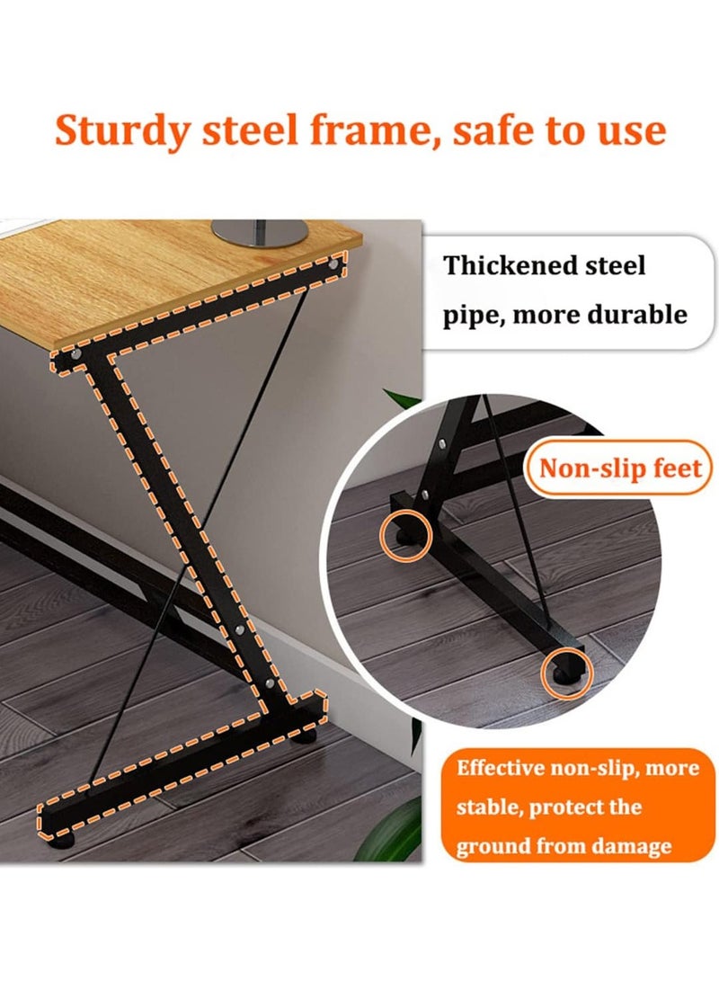 Generic L Shaped Desk Computer Corner Table Home Gaming Writing Workstation Space-Saving Easy Assembly  - Image 4