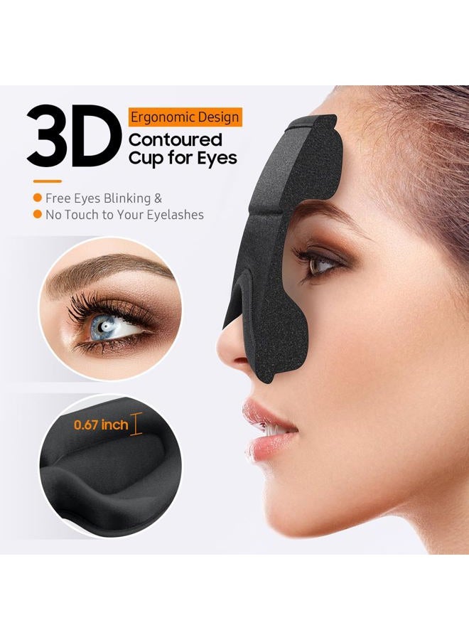 BeHoomi Sleep Mask, Premium Eye Mask for Sleeping, Total Blackout, Superior Soft Comfort, Upgraded 3D Ergonomic Designed Sleeping Mask for Home, Office, Travel, Meditation, Sky Blue - Image 4