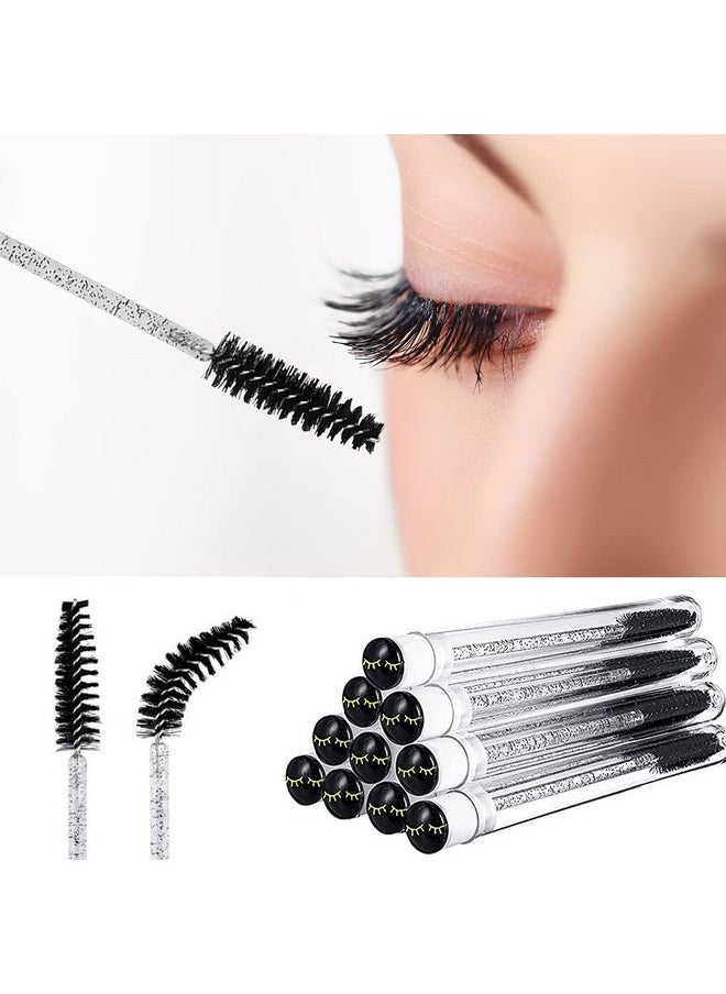 La Jolie Jasmin - Mascara Wand Brushes Tubes Set70 Pieces Disposable Eyelash Brushes Replacement With 20 Pieces Empty Container Tubes For Eyelash Extension Lash (Black Eyelas) - Image 1