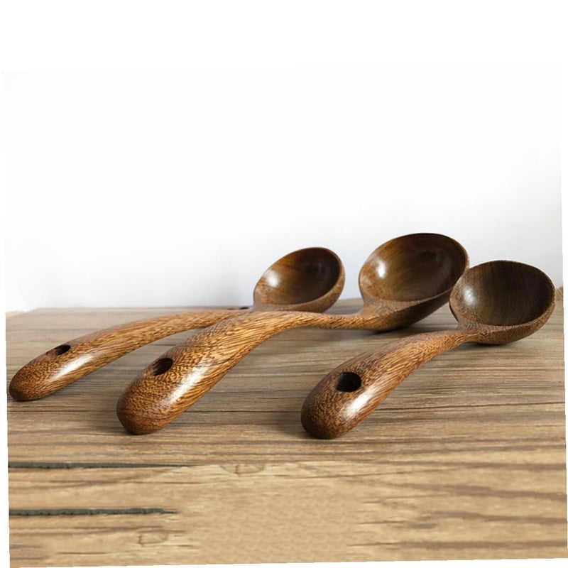 Large Wooden Soup Ladle Natural Wood Kitchen Utensil with Long Handle - Image 5