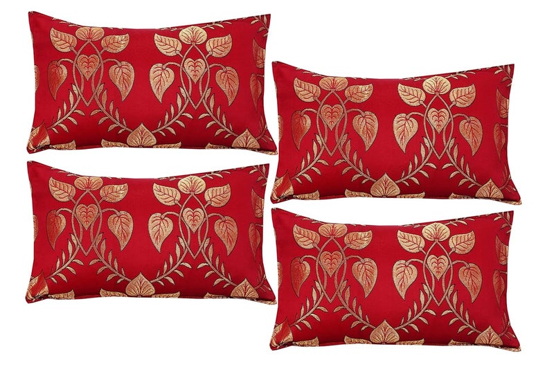 Milan Polycotton Silk 500 TC Pillow Cover (17"X27"_Multi) - Image 1