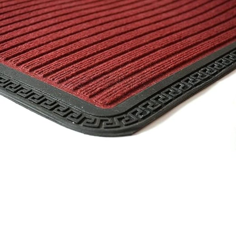Purav Light Polypropylene Anti-Slip Anti-Skid Outdoor Entrance Door Mats with Rubber Base for Home Entrance Foot Mat (Size: 16 X 24 Inch, Maroon) - Image 2