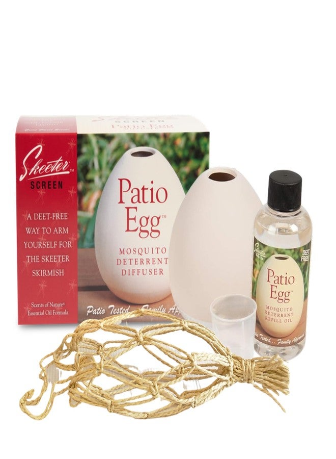 Skeeter Screen 90760R Patio Egg Diffuser – Decorative Essential Oil Set with 3-Month Supply – No Flame or Power – Includes Beaker & Netting – Patios, Garages, Stables – Covers Up to 300 Sq Ft - Image 5