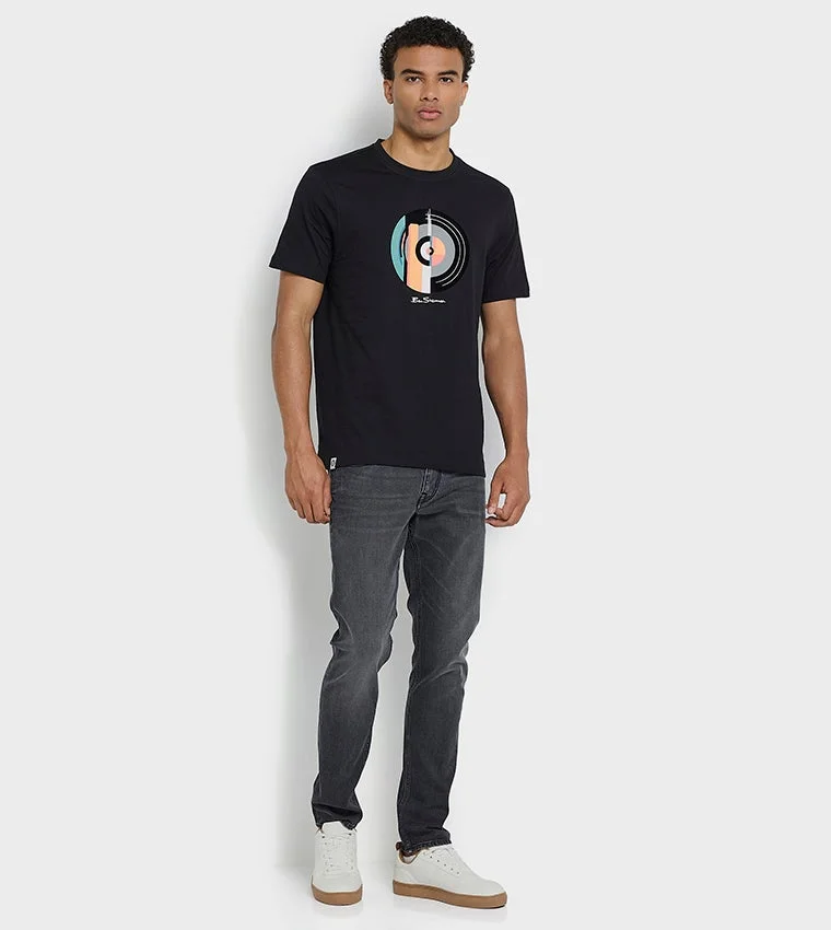 Ben Sherman  Ben Sherman Men's Crew Neck Short Sleeve Printed T-Shirt for Men | Best Price UAE