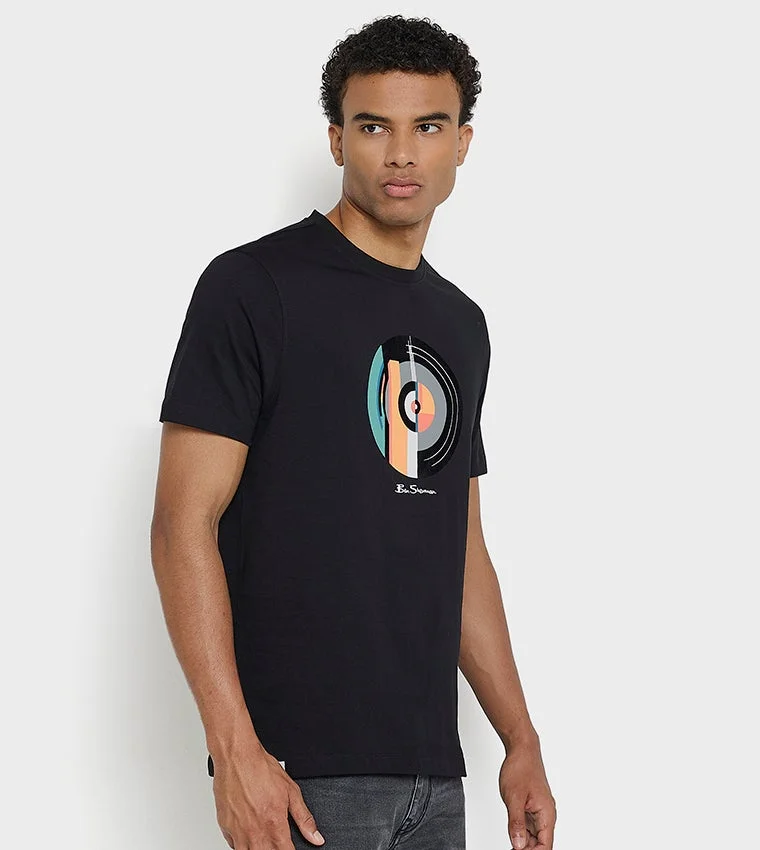 Ben Sherman  Ben Sherman Men's Crew Neck Short Sleeve Printed T-Shirt for Men | Best Price UAE
