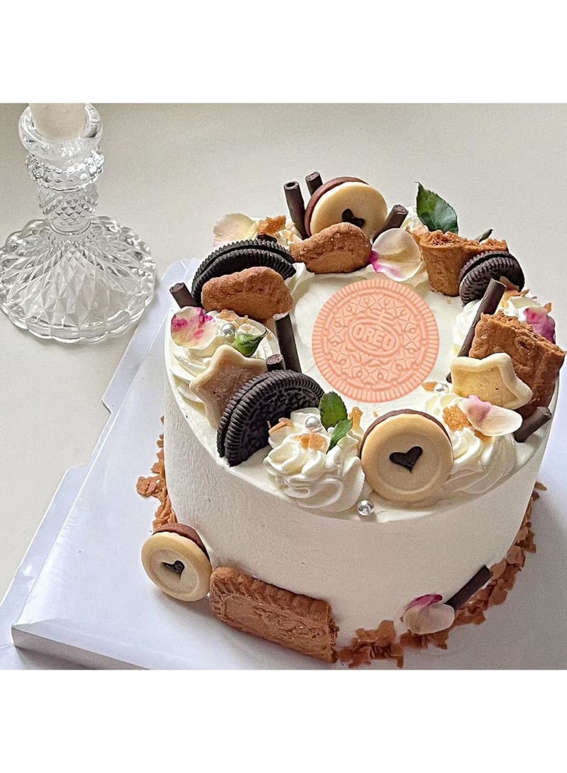 SOLARAE قوالب سيليكون للبسكويت، قوالب سيليكون للحلويات والشوكولاتة، 8 قطع قوالب خبز غير لاصقة من الدرجة الغذائية للكعك، الموس، الزبدة، الطين، الجص، العجين، المارزيبان، الحلوى - Image 4