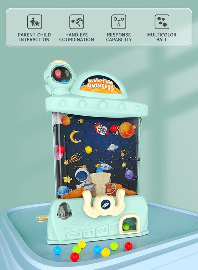 جرويك لعبة لوحية تعليمية للأطفال من الخرز، لعبة التقاط رائد الفضاء، لعبة تفاعلية ممتعة بين الوالدين والطفل، لعبة التقاط الكرة على سطح الطاولة لتمرين تنسيق يد الطفل وعينه - Image 2