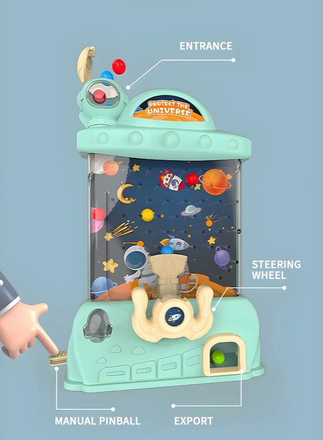 جرويك لعبة لوحية تعليمية للأطفال من الخرز، لعبة التقاط رائد الفضاء، لعبة تفاعلية ممتعة بين الوالدين والطفل، لعبة التقاط الكرة على سطح الطاولة لتمرين تنسيق يد الطفل وعينه - Image 3