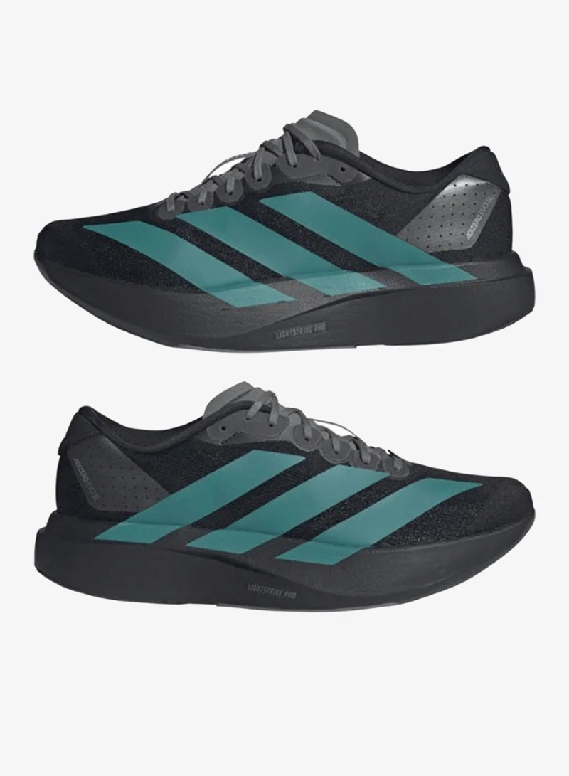 adidas أديداس أديزيرو إيفو إس إل إم حذاء جري رجالي أسود مقاس 6.5