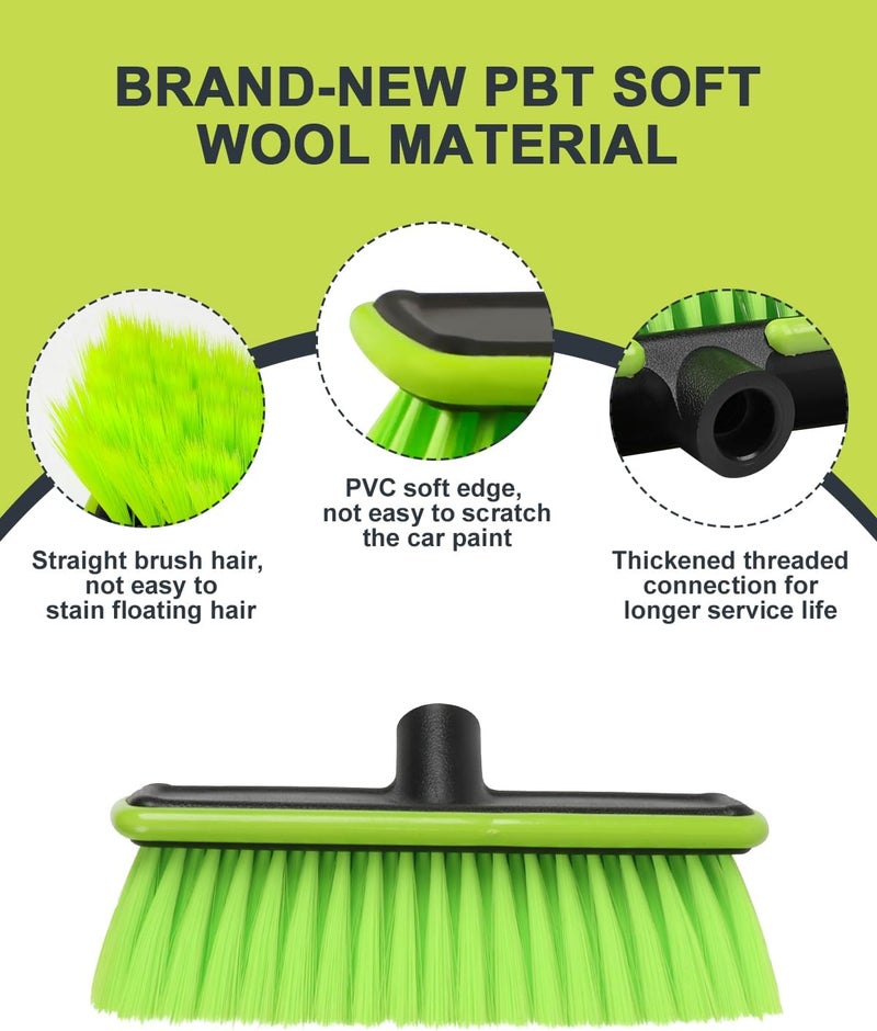 Nicecastle 151 cm 180° Rotating PBT Car Wash Brush with Long Handle - Image 3