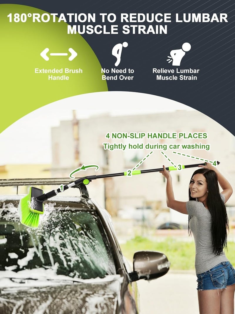Nicecastle 151 cm 180° Rotating PBT Car Wash Brush with Long Handle - Image 5