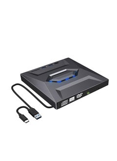 بيوينتي External CD DVD Drive, USB 3.0 Portable CD/DVD Player, Burner Rewriter Low Noise High Speed Data Transfer drive for Laptop Desktop PC and Support Windows 7/8/10/XP/Mac OS/Linux  - Image 1