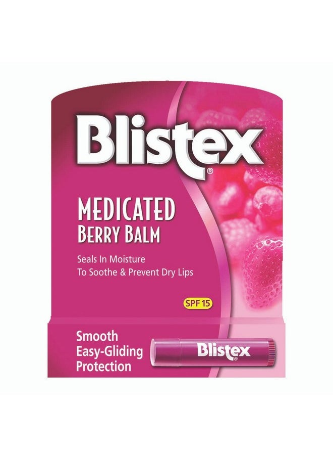 Blistex Medicated Berry Balm Spf 15 0.15 Oz (Pack Of 7)  - Image 2