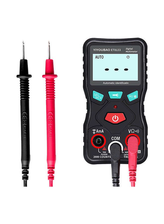 NIBEMINENT Fully Automatic Voltage Identification Multimeter Multicolour 14.00x4.00x10.00centimeter - Image 1