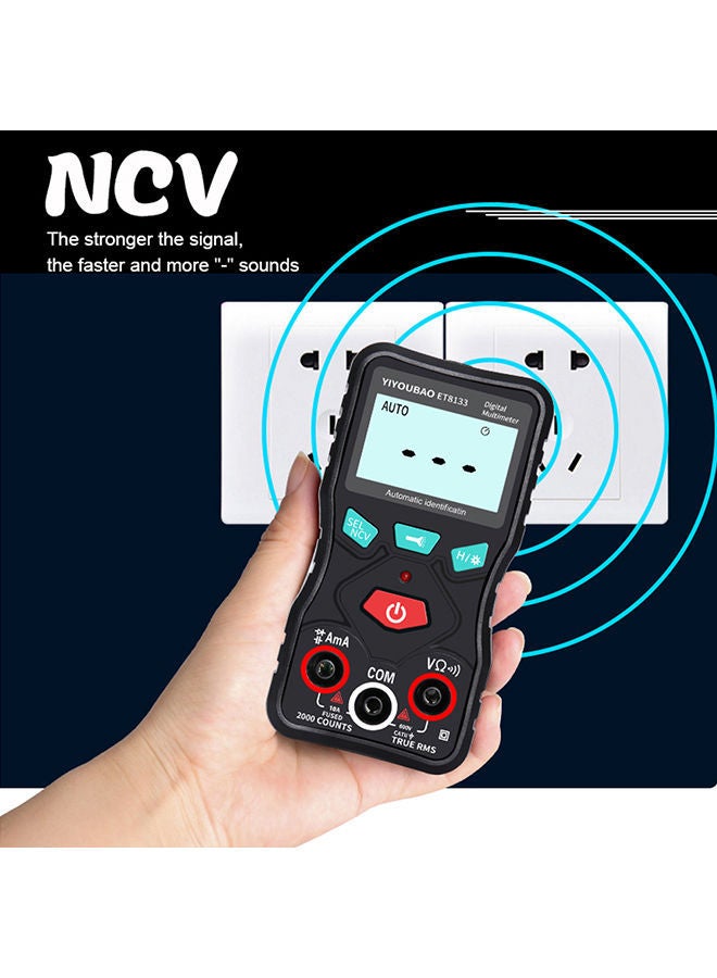 NIBEMINENT Fully Automatic Voltage Identification Multimeter Multicolour 14.00x4.00x10.00centimeter - Image 5