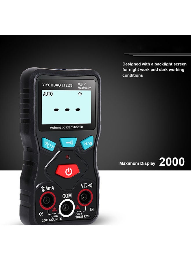NIBEMINENT Fully Automatic Voltage Identification Multimeter Multicolour 14.00x4.00x10.00centimeter - Image 2