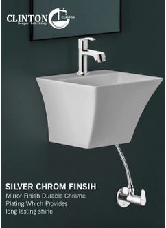 CLINTON Clinton Stainless Steel Fusion Angle Valve set of 1  - Image 2
