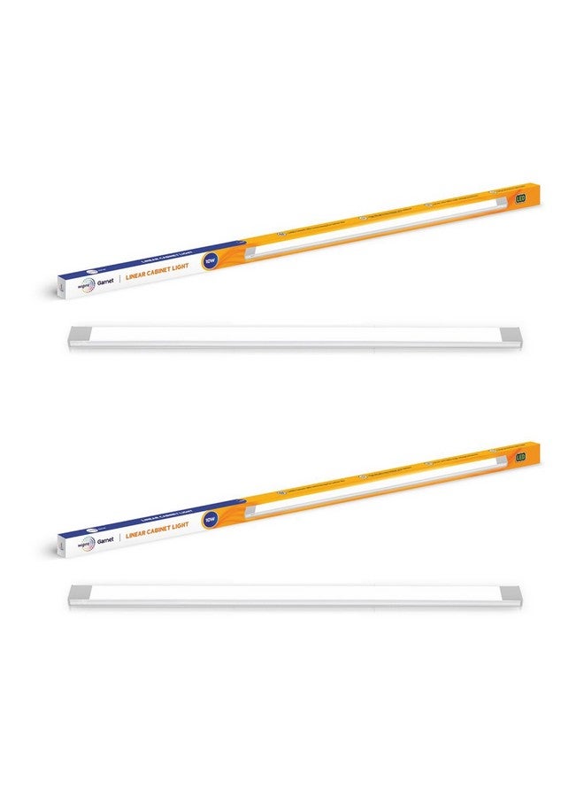 WIPRO ضوء خزانة خطي LED من Wipro غارنيت 10 واط | 2 قدم | أبيض بارد (6500 كيلفن) | أنبوب ضوء رفيع ومشرق بقاعدة ألمنيوم | عرض 17 مم، ارتفاع 8 مم | ضوء تحت الخزانة لخزانة الملابس، رف المطبخ | عبوة من 2 - Image 1