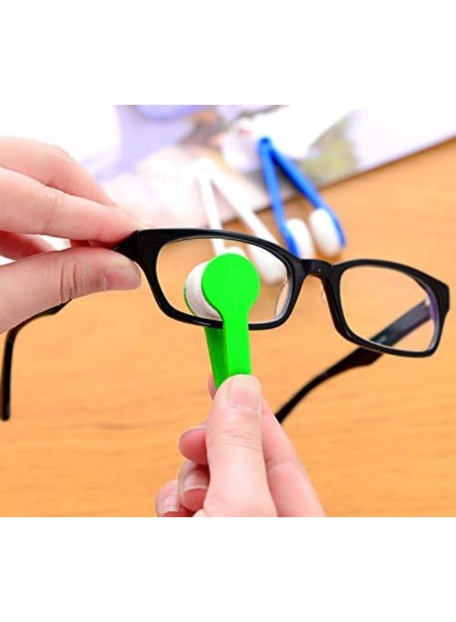 erioctry Sun Glasses Eyeglass Microfiber Mini Eyeglasses Cleaner Spectacles Cleaner Soft Brush Cleaning Tool 5 Pieces (Random Color) - Image 2