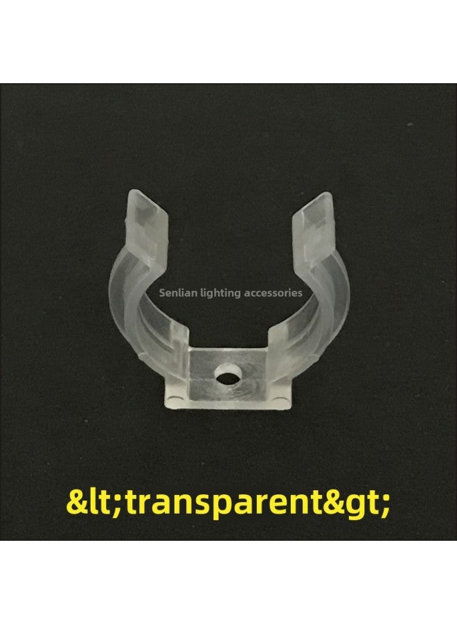 T8 Lamp Tube Plastic Buckle Refrigerator Fish Tank Waterproof Anti-rust Mounting Bracket Split Lamp Tube Light Box Fixing Clip-Specifications And Models:T8-Transparent  - Image 3