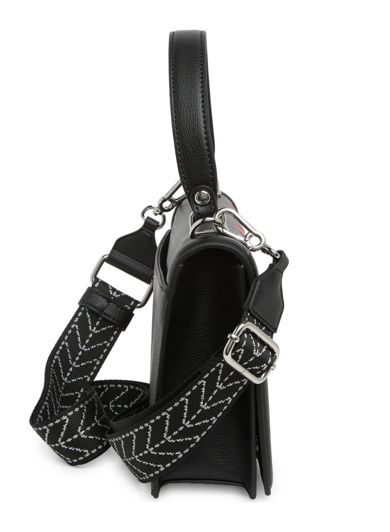 كارل لاغرفيلد حقيبة كروس بودي جلدية بتصميم قلب من كارل لاغرفيلد للنساء - Image 3