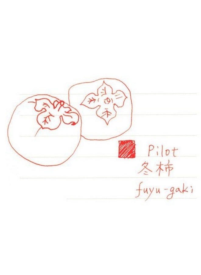 PILOT Iroshizuku Fountain Pen Ink - 50 Ml Bottle - Fuyu-Gaki Persimmon (Vermilion Red Orange) (Japan Import) - Image 2